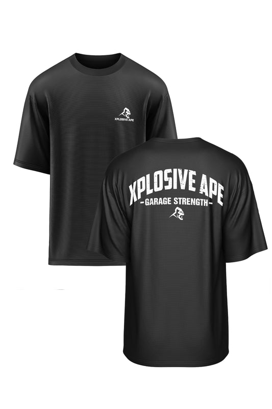 XAPE Garage Strength V2 Oversized Tee - Black