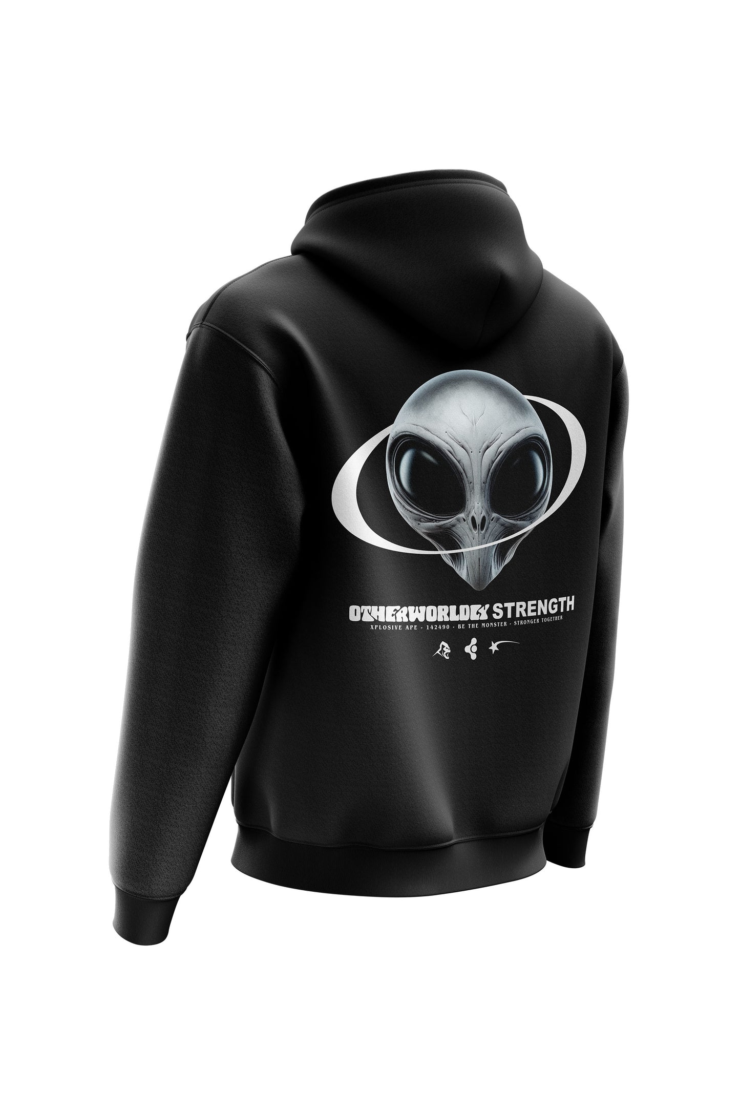 XAPE Otherworldly Strength Hoodie - Black