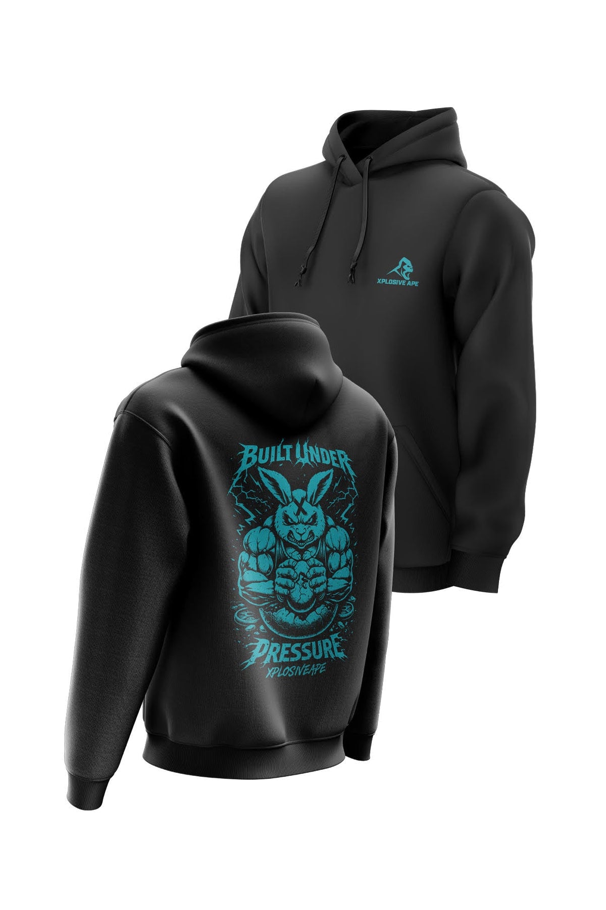 XAPE Pressure V2 String Hoodie - Black