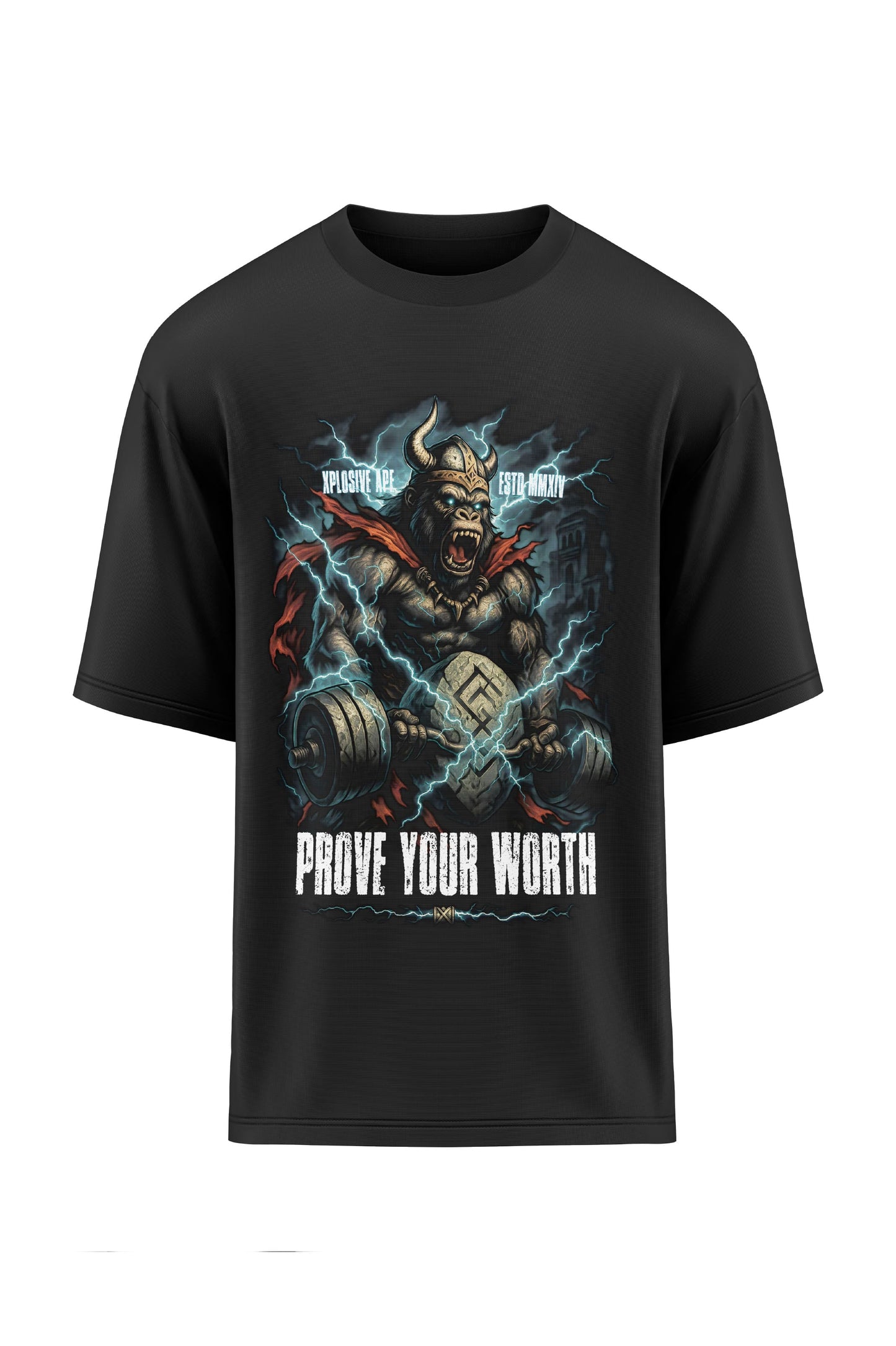 XAPE Prove Your Worth  Oversized Tee - Black
