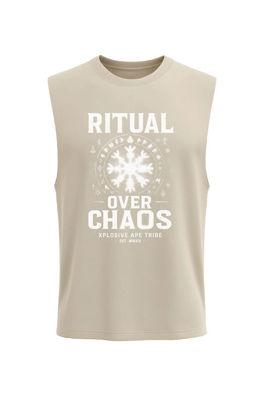 XAPE Ritual Over Chaos Tank Top - Sand