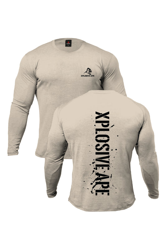 XAPE Smackdown V2 Long Sleeve Tee - Sand