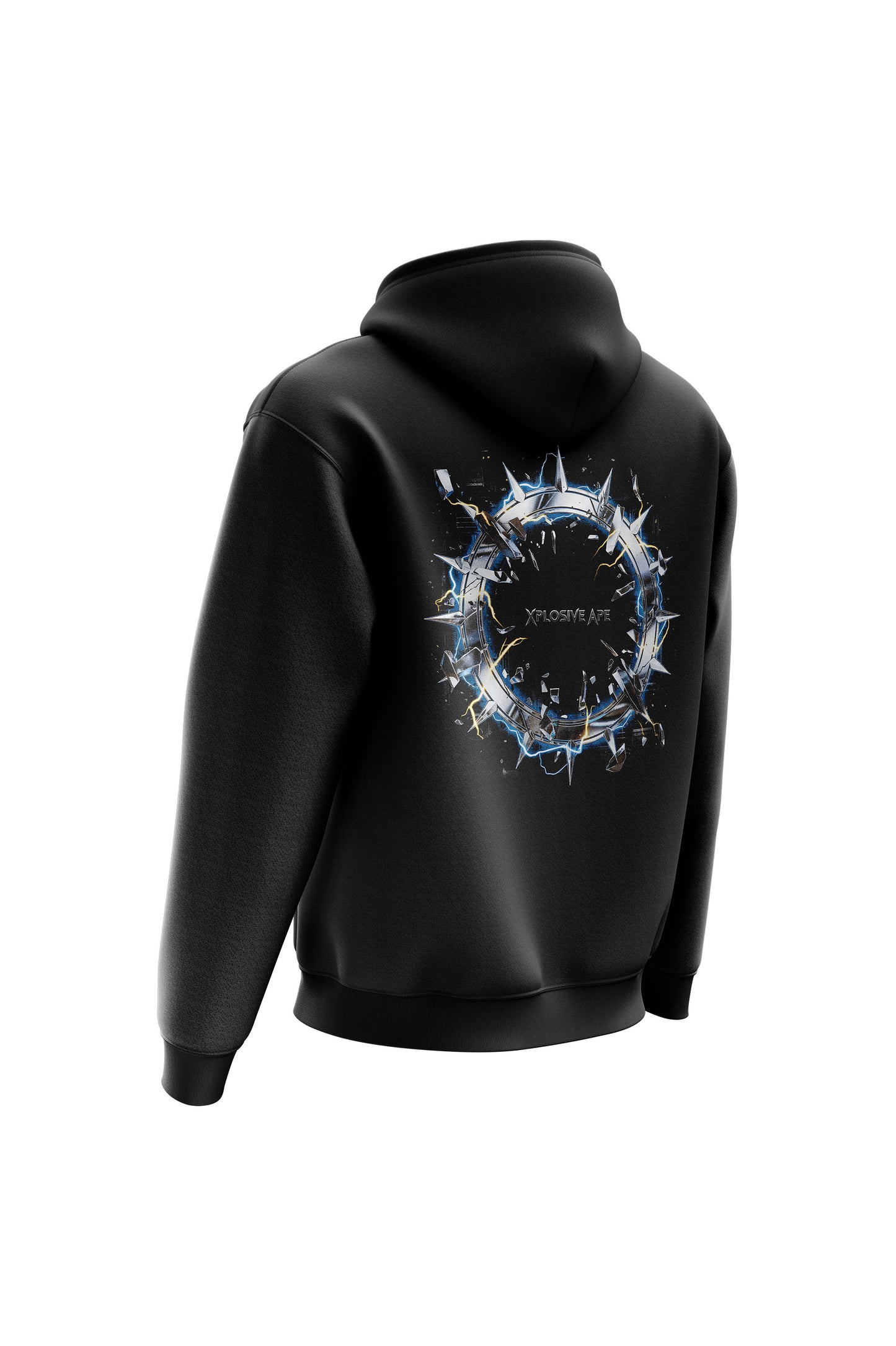 XAPE Shock Halo String Hoodie - Black