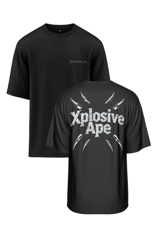 XAPE Shrapnel Burst Oversized Tee - Black