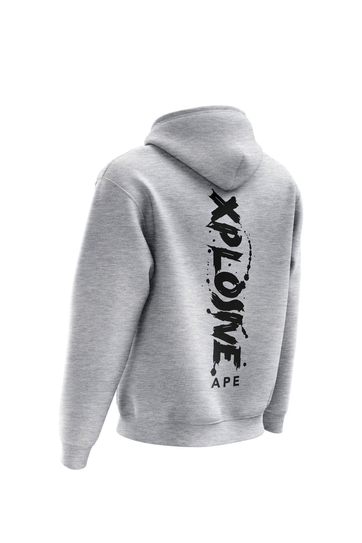 XAPE Splatter V2 String Hoodie - Sports Grey