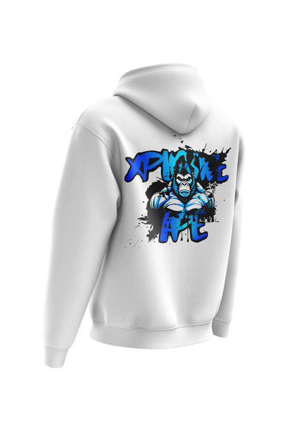 XAPE Splatter Graffiti V4 Hoodie - White