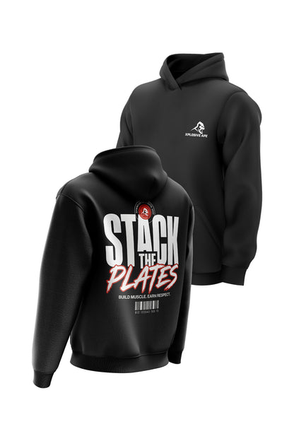 XAPE Stack The Plates Hoodie - Black