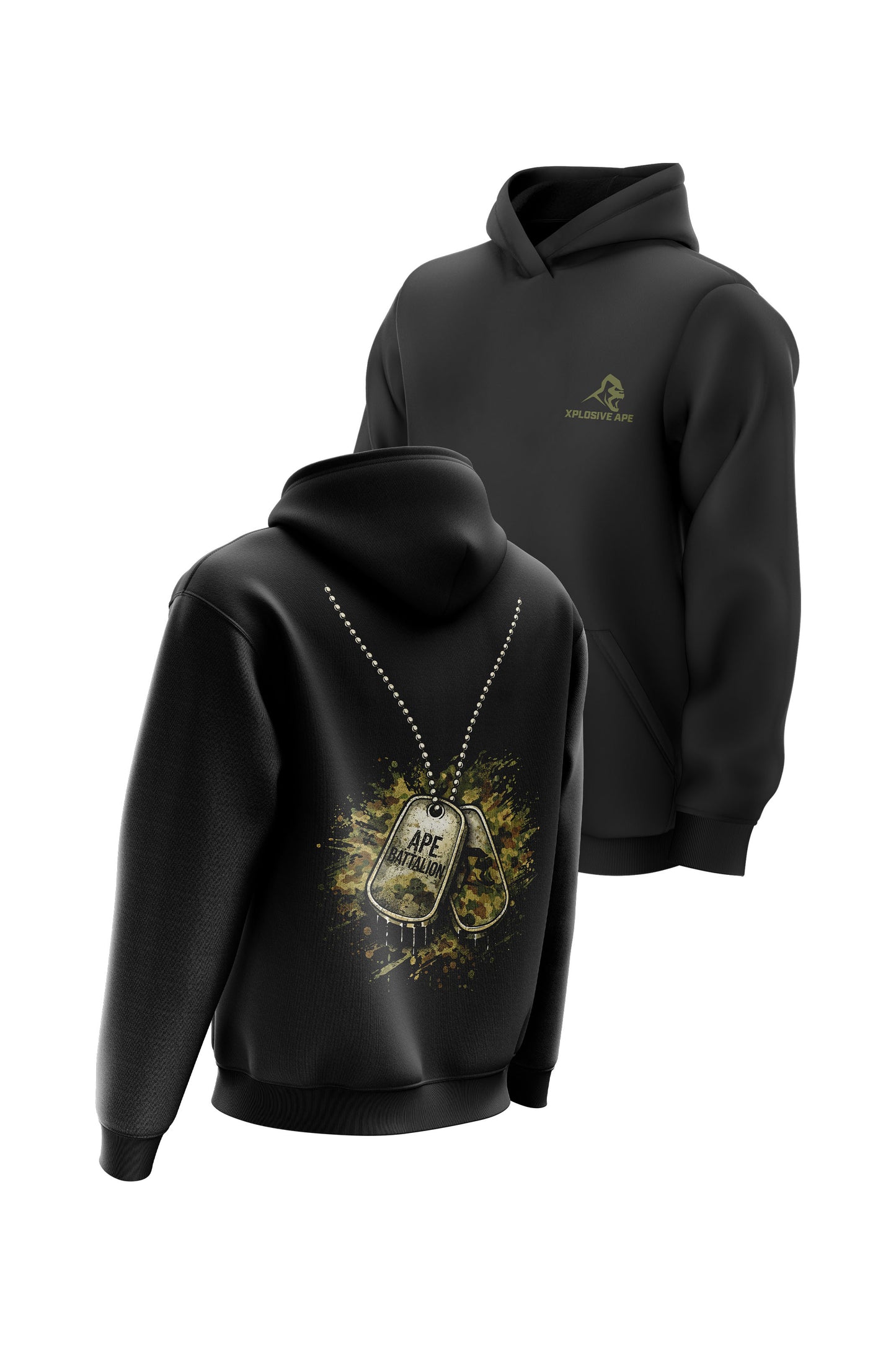 XAPE Tag Hoodie - Black