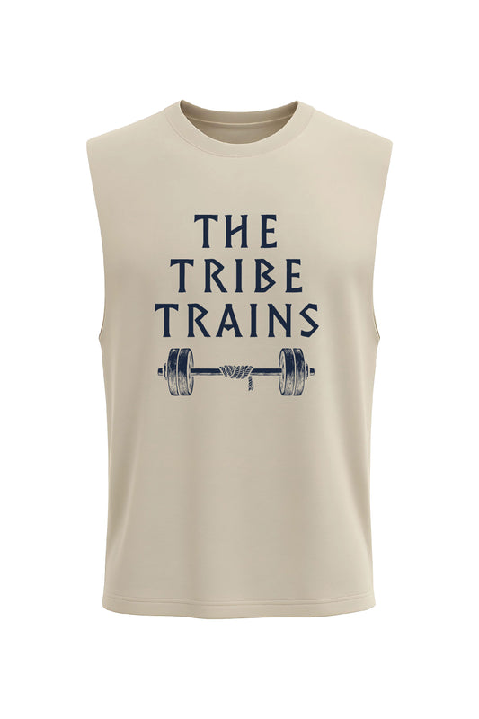 XAPE Tribe Trains Tank Top - Sand