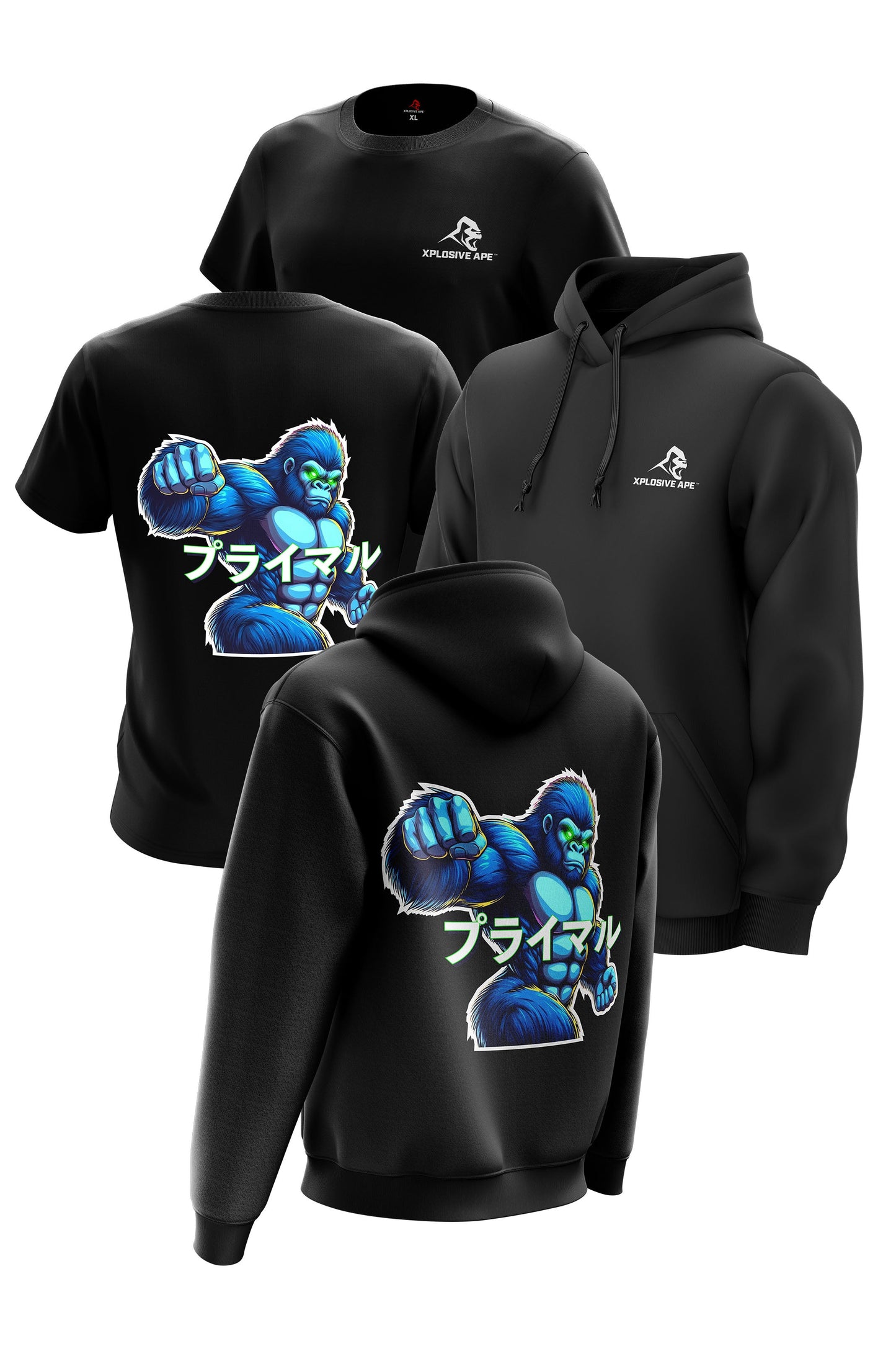 XAPE Inferno V1 Hoodie & Tee Combo - Black