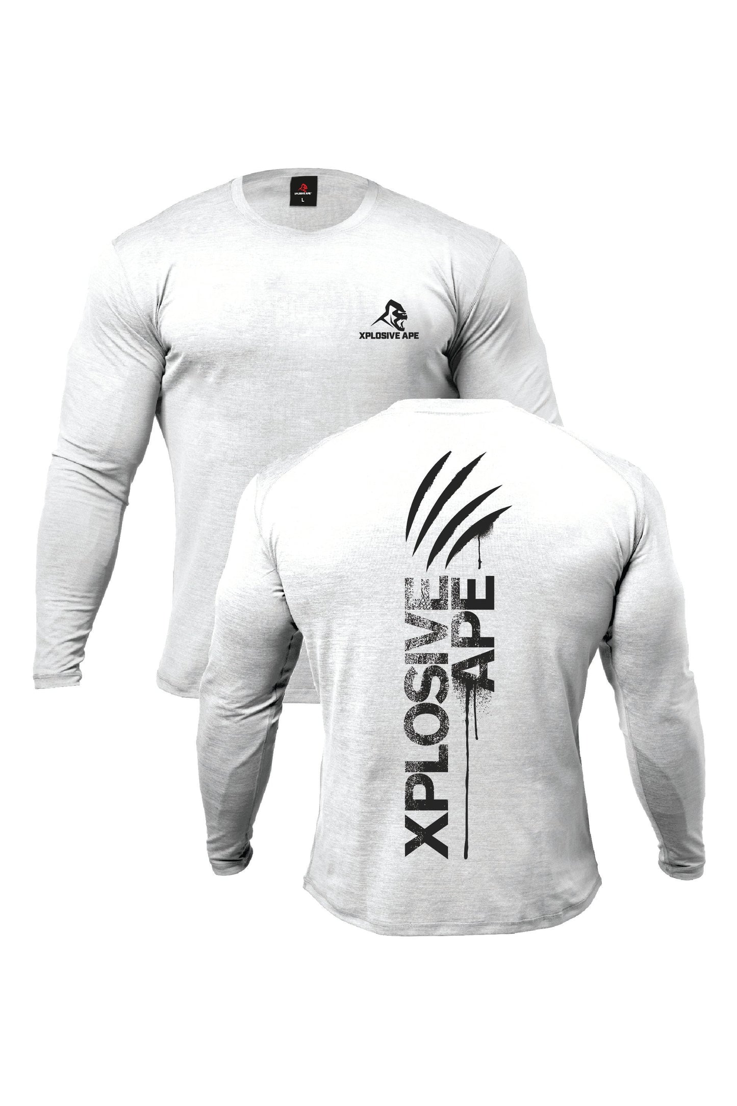 XAPE Claw V2 Long Sleeve Tee - White