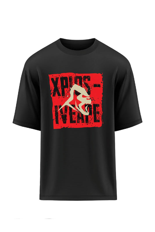 XAPE Primal Block Oversized Tee - Black