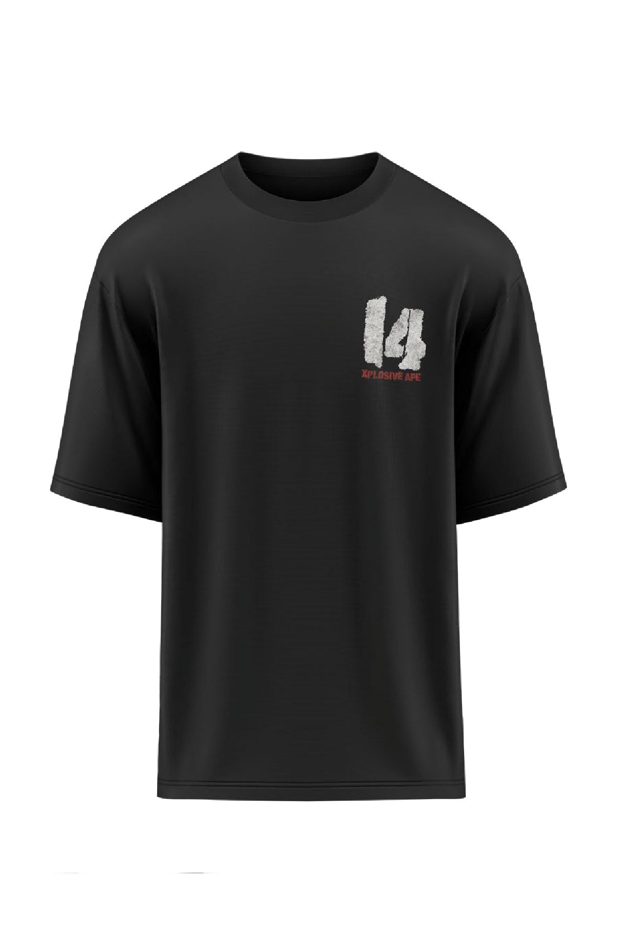 XAPE Strength Built 14 Oversized Tee - Black