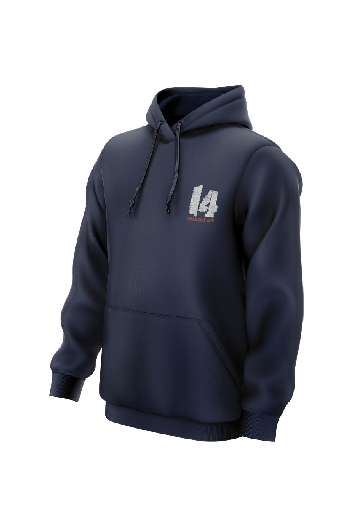 XAPE Strength Built 14 String Hoodie - Navy