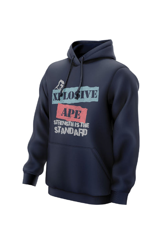 XAPE Strength Standard String Hoodie - Navy