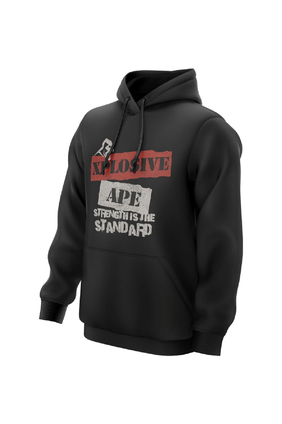 XAPE Strength Standard String Hoodie - Black