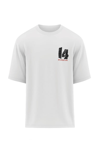 XAPE Strength Built 14 Oversized Tee - White