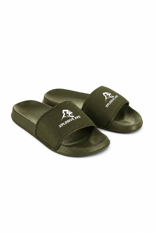 XAPE Prime Logo Sliders - Khaki