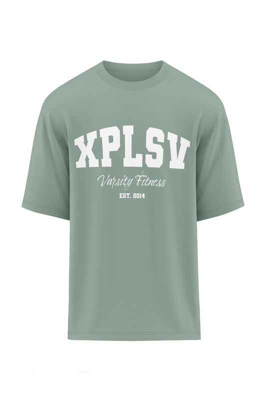 XAPE Varsity Fitness V2 Oversized Tee - Sage