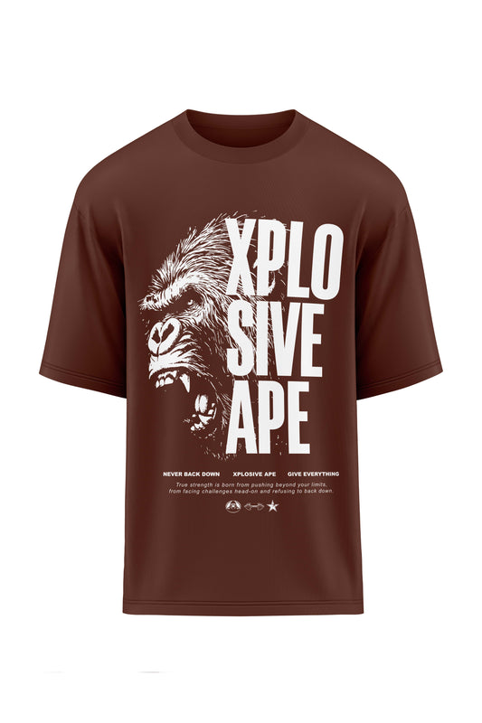 XAPE Vanguard V2 Oversized Tee - Chocolate