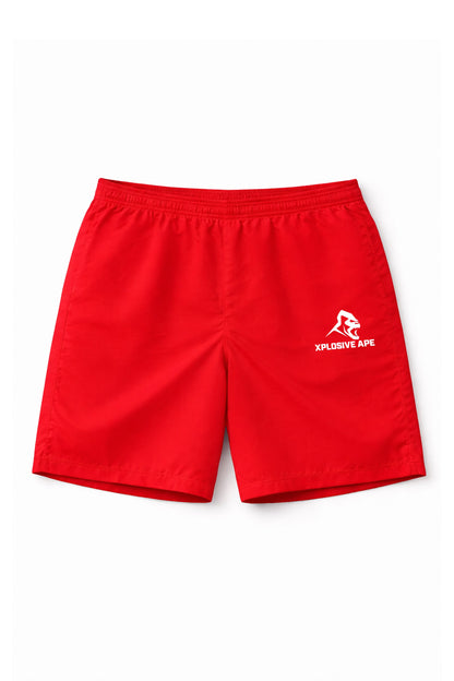 XAPE Classic Logo Performance Shorts - Red