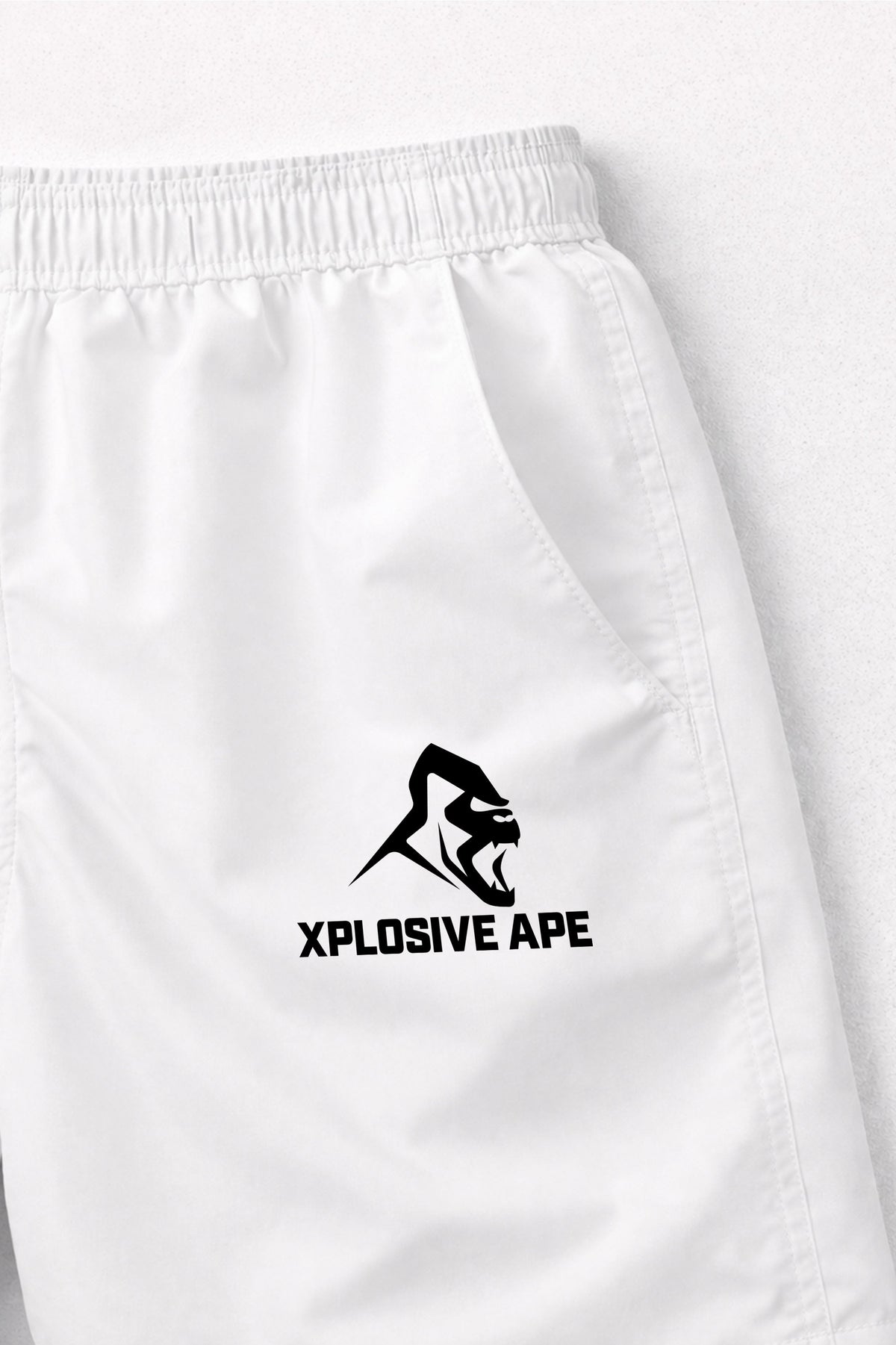 XAPE Classic Logo Performance Shorts - White