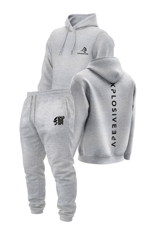 XAPE Futuristic V2 String Hoodie & Ultimate Ape V2 Joggers - Grey