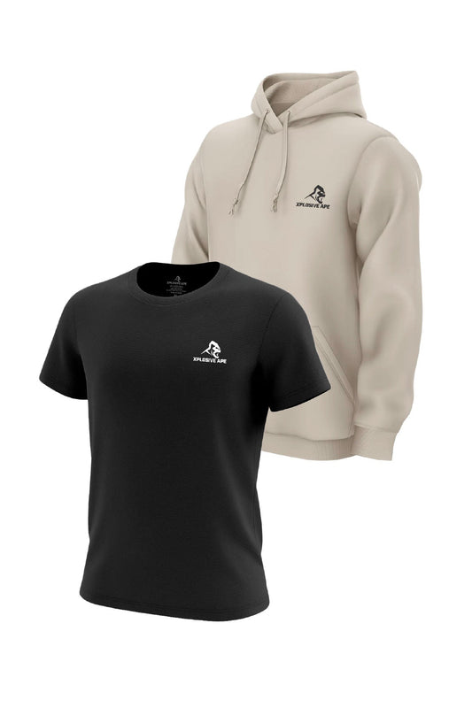 XAPE Prime Hoodie & Prime Tech Tee Combo - Sand/Black