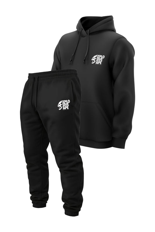 XAPE Ultimate Ape V2 String Hoodie & Joggers Combo - Black