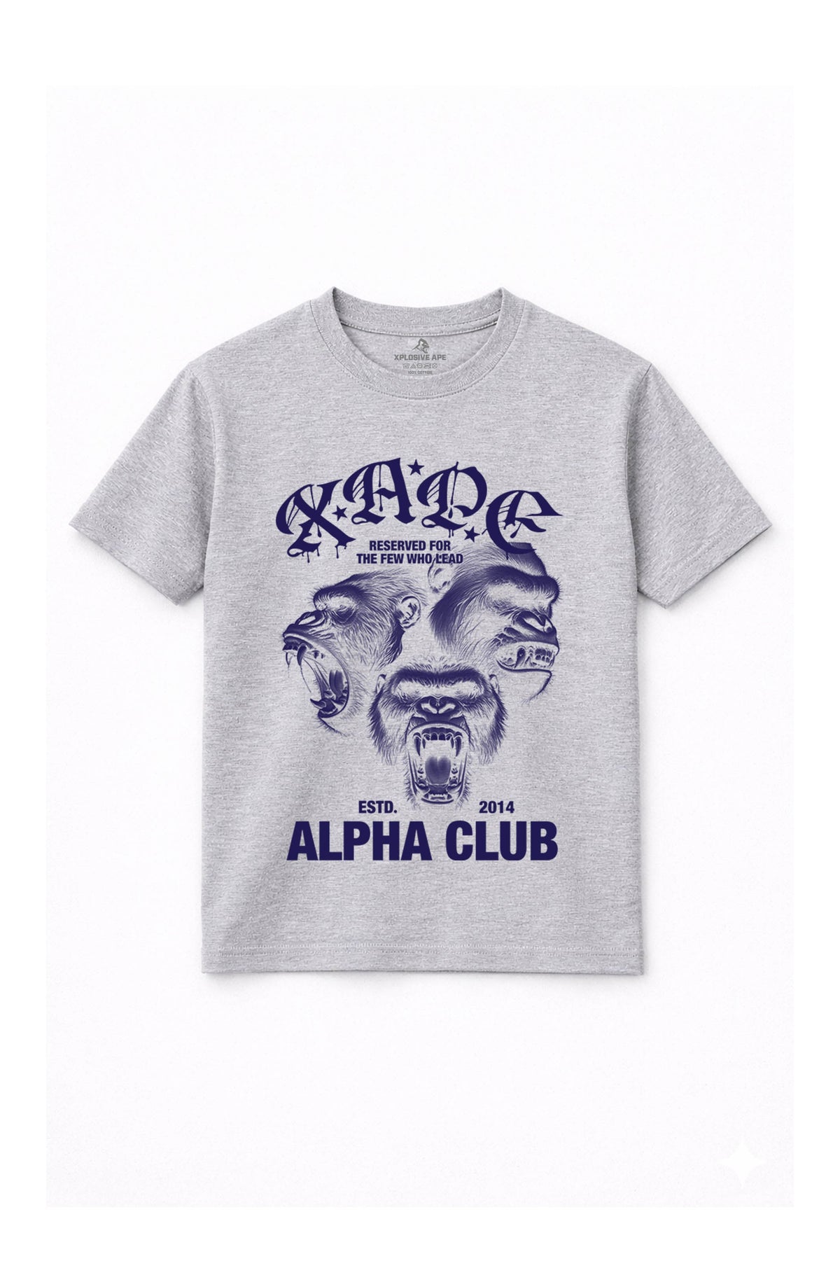 XAPE Alpha Club Reserved Tee - Sports Grey