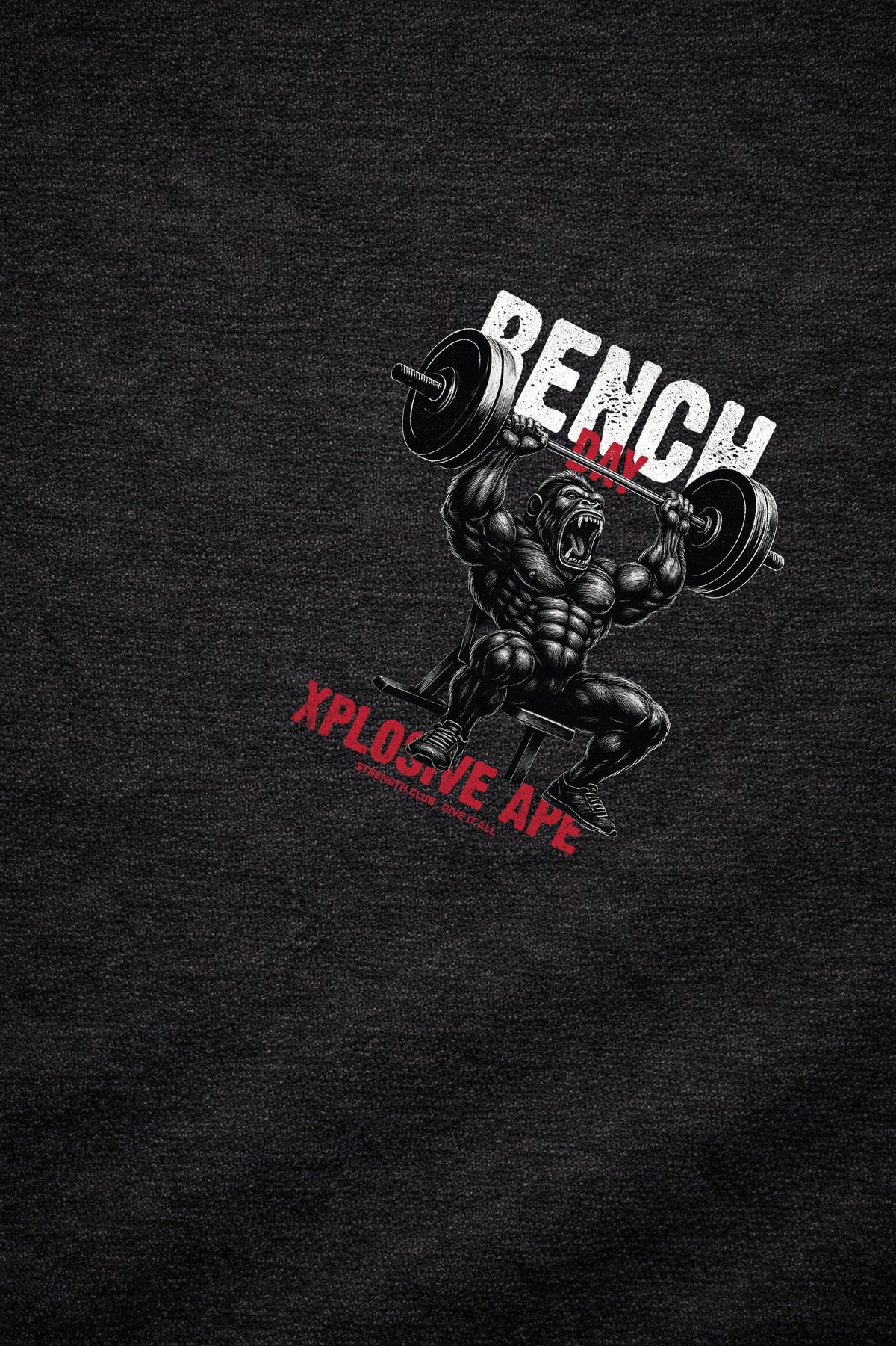 XAPE Bench Day V4 String Hoodie - Black
