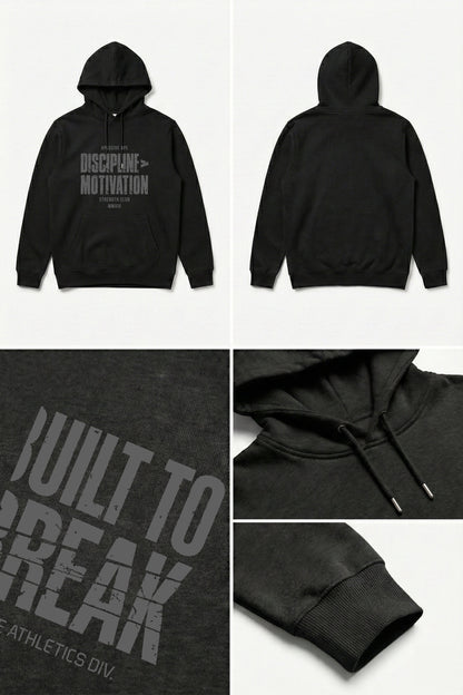 XAPE Built To Break String Hoodie - Black