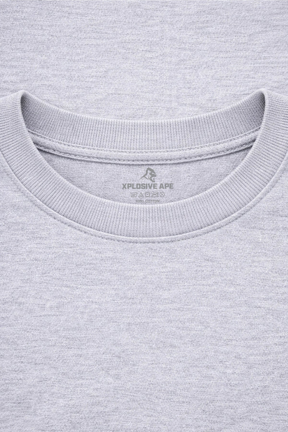 XAPE Campus Script Tee - Sports Grey