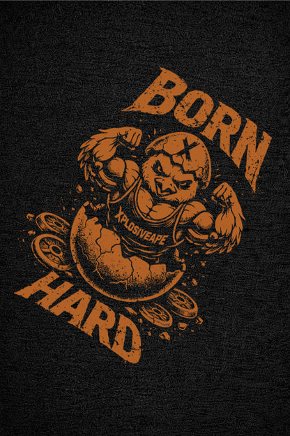 XAPE Born Hard V2 Tee - Black