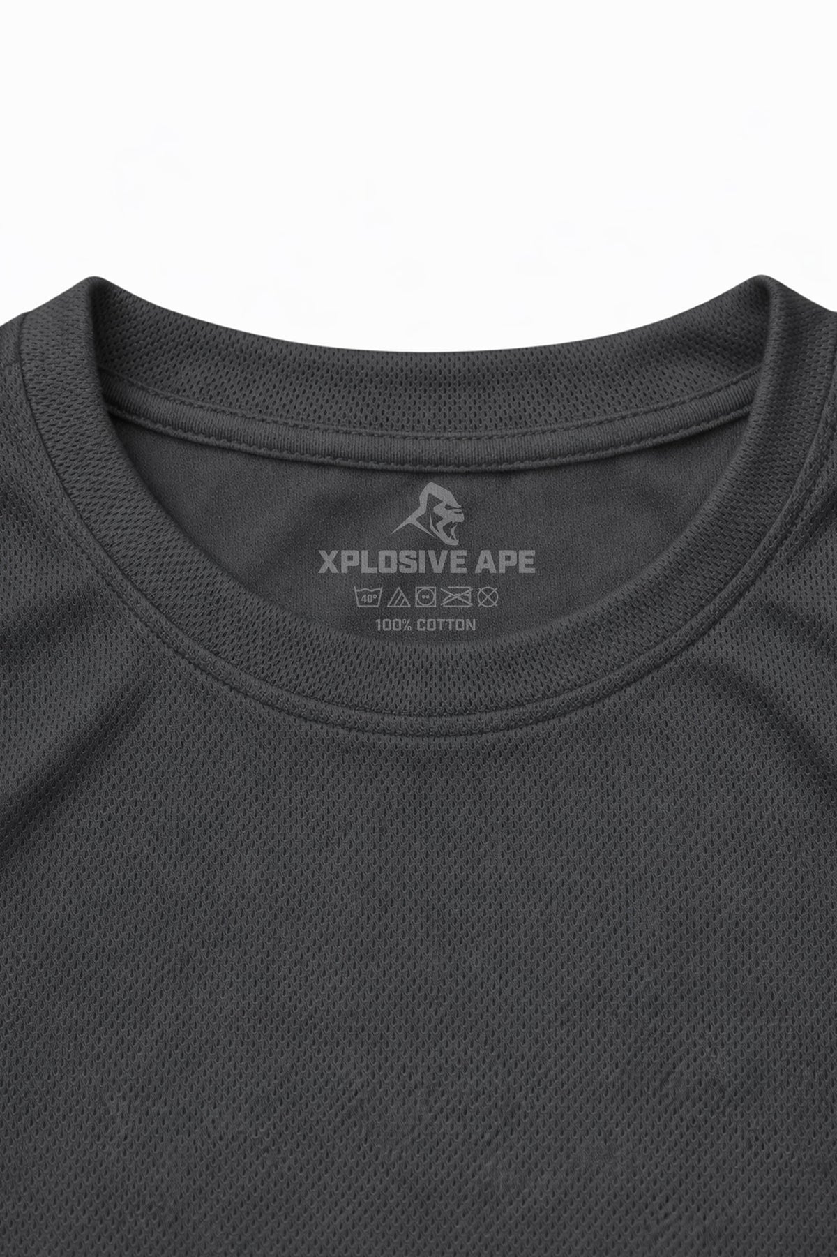 XAPE Classic Badge Logo X Tech Tee - Charcoal