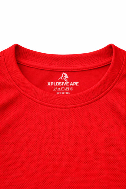 XAPE Classic Badge Logo X Tech Tee - Red