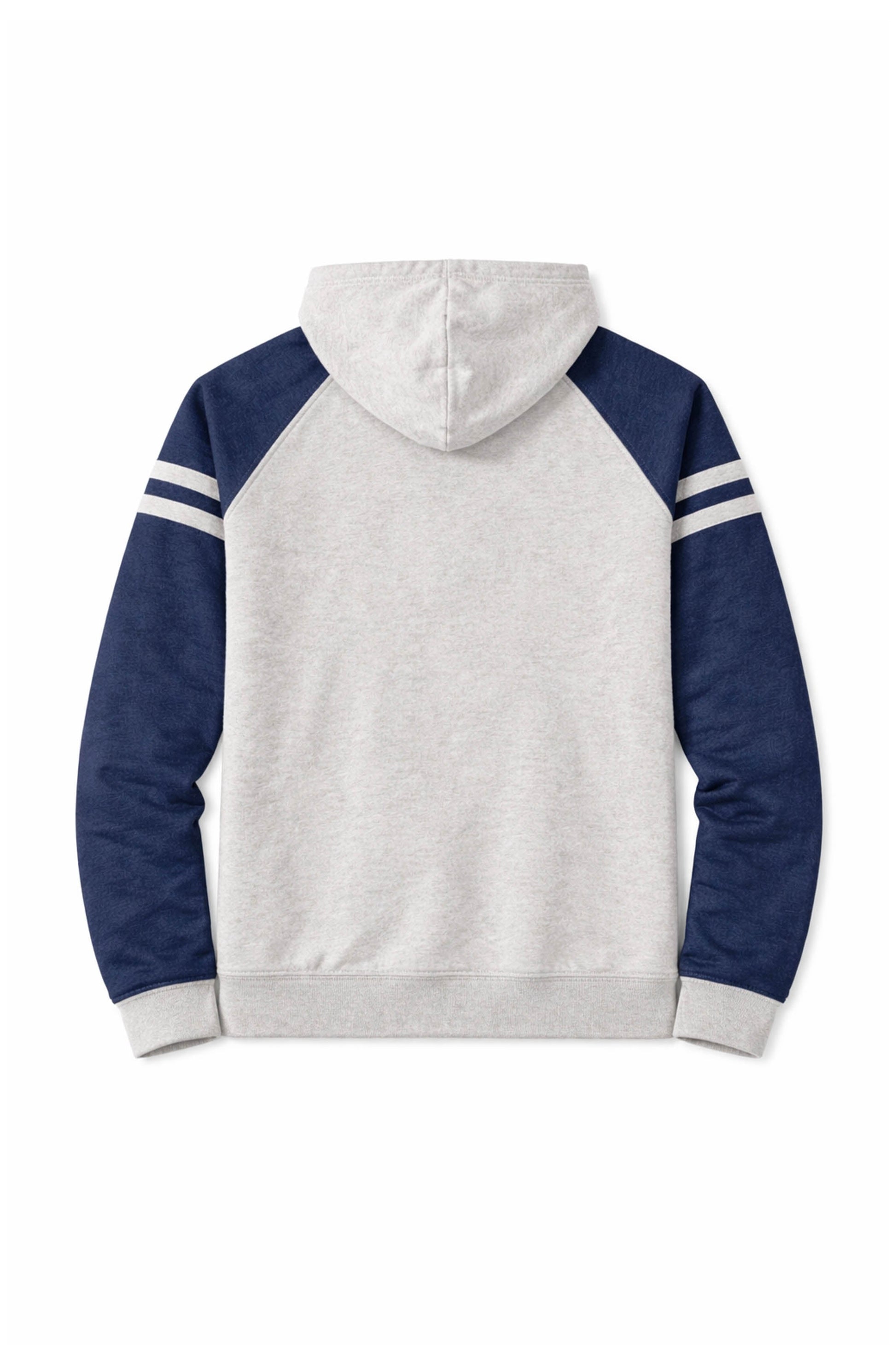 XAPE Classic Block Raglan Hoodie - Oatmeal Heather/Indigo