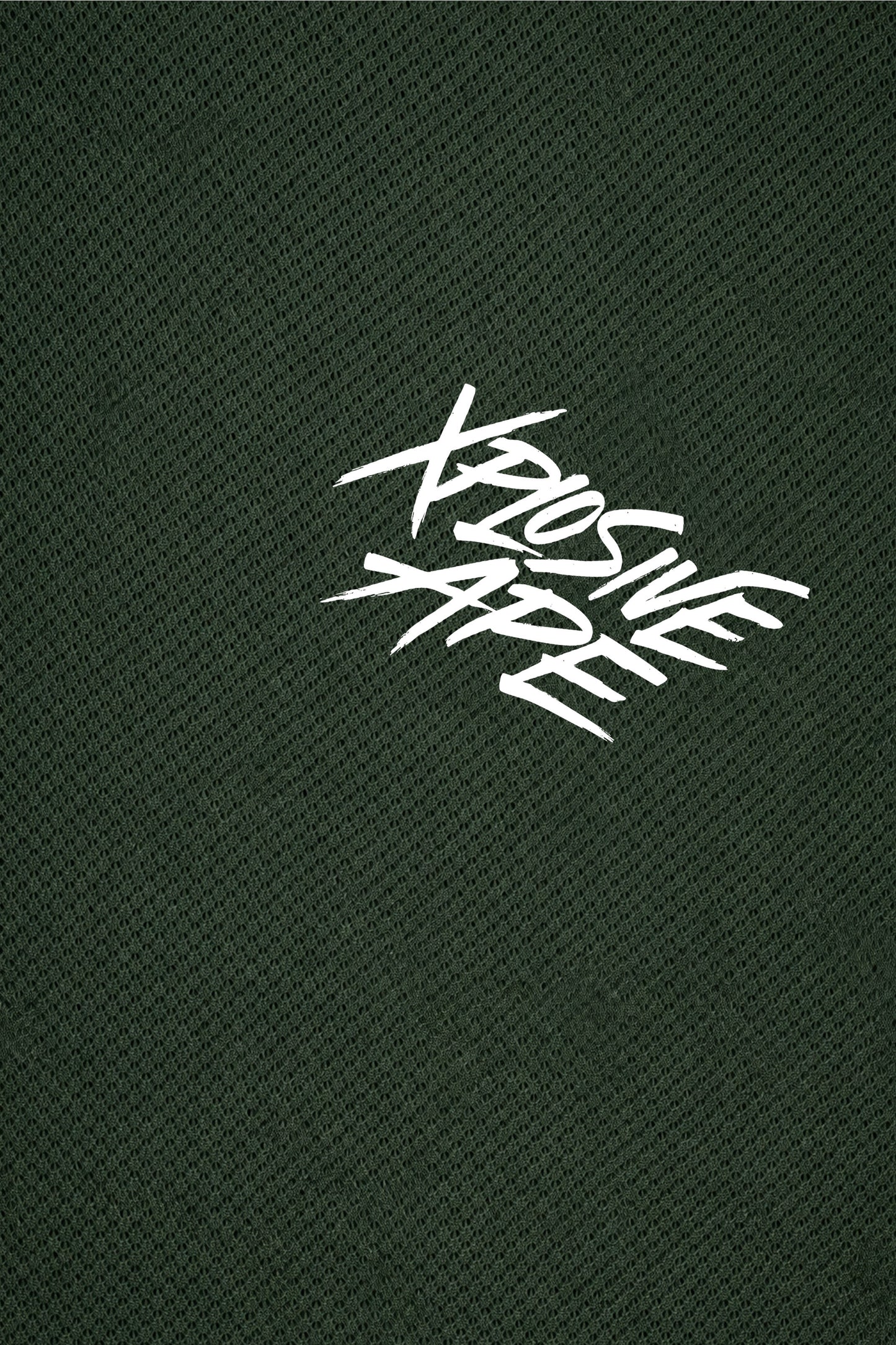 XAPE Classic Brush Script X Tech Tee - Forest Green