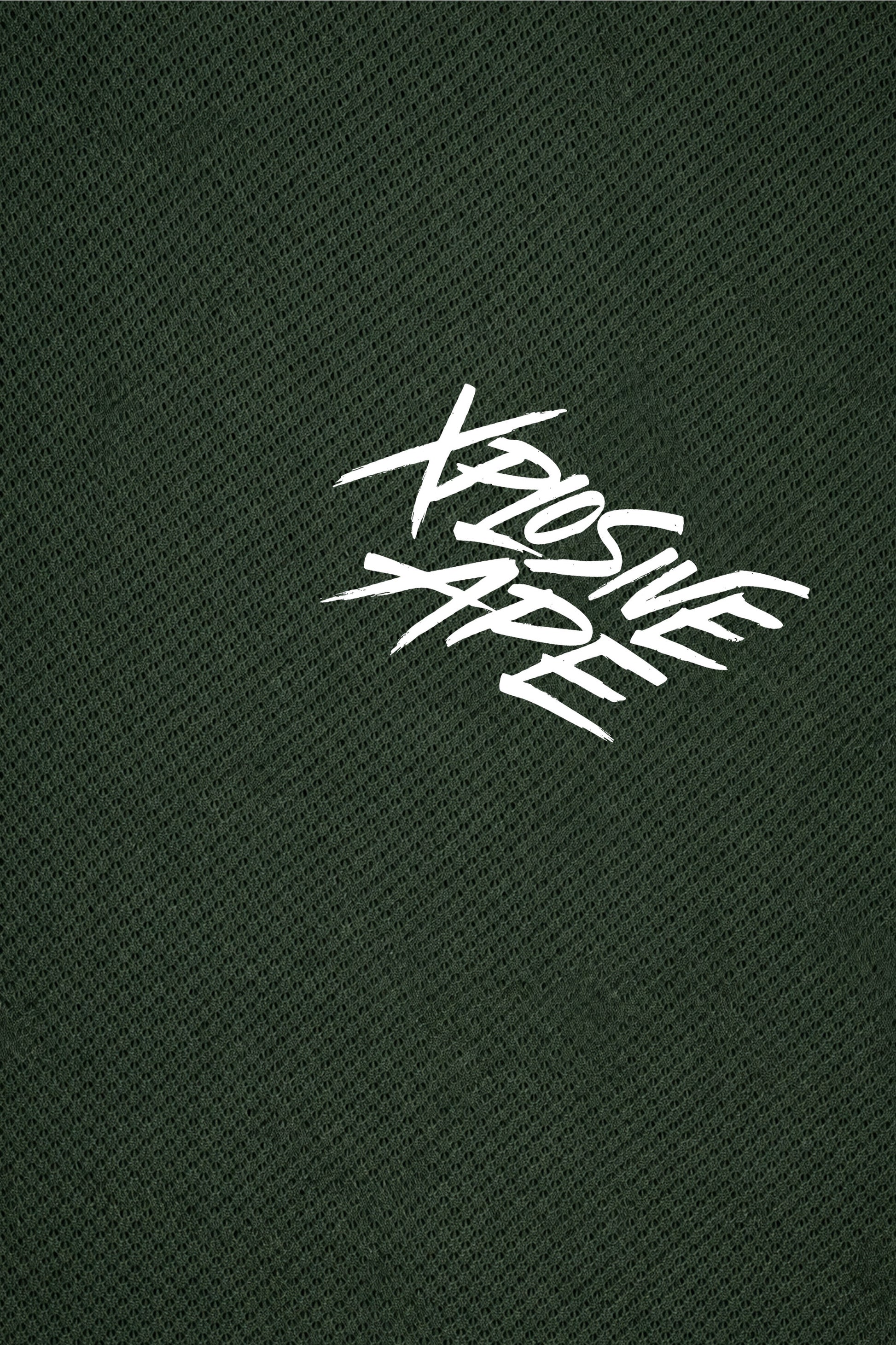 XAPE Classic Brush Script X Tech Tee - Forest Green