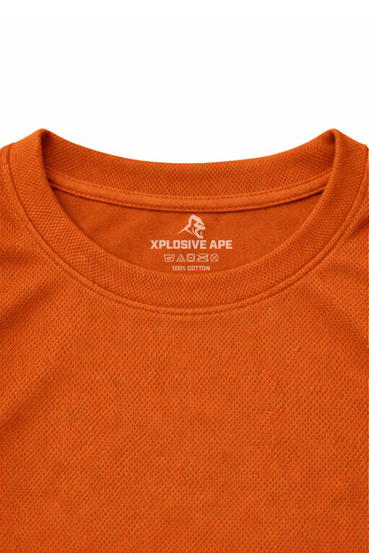 XAPE Classic Brush Script X Tech Tee - Orange
