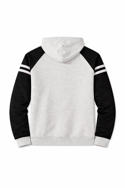 XAPE Classic Raglan Hoodie - Oatmeal Heather/Black