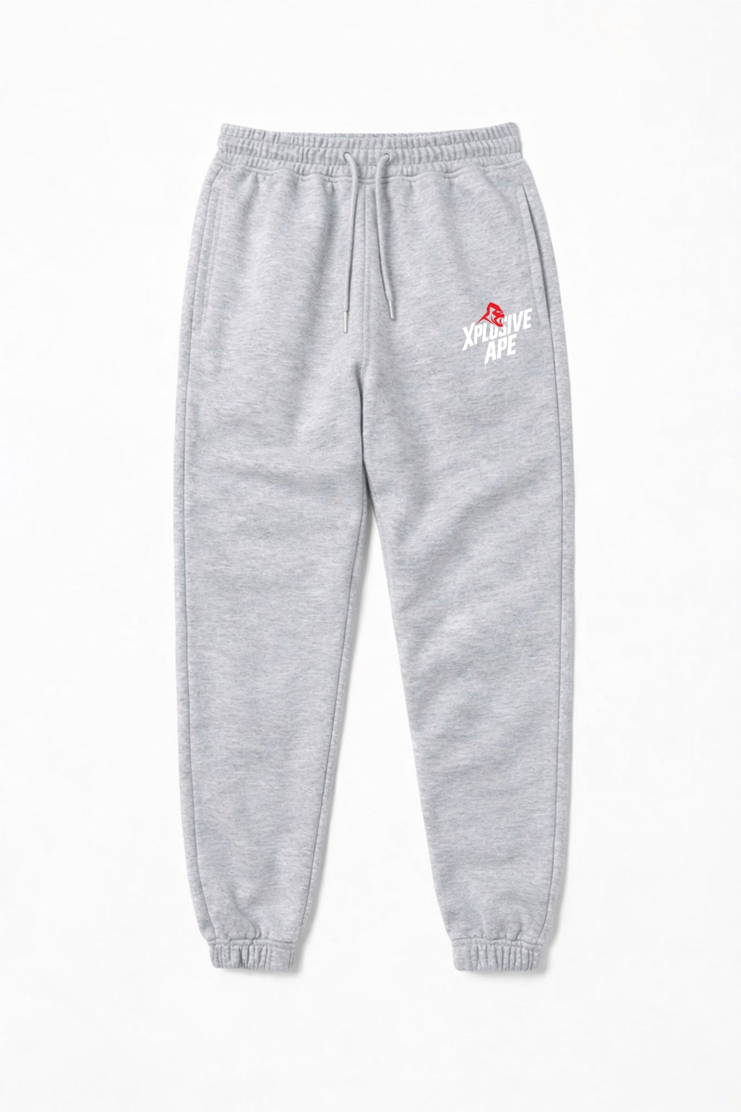XAPE Classic Stencil Logo Joggers - Heather Grey