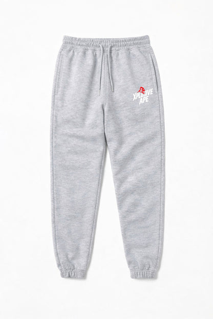 XAPE Classic Stencil Logo Joggers - Heather Grey