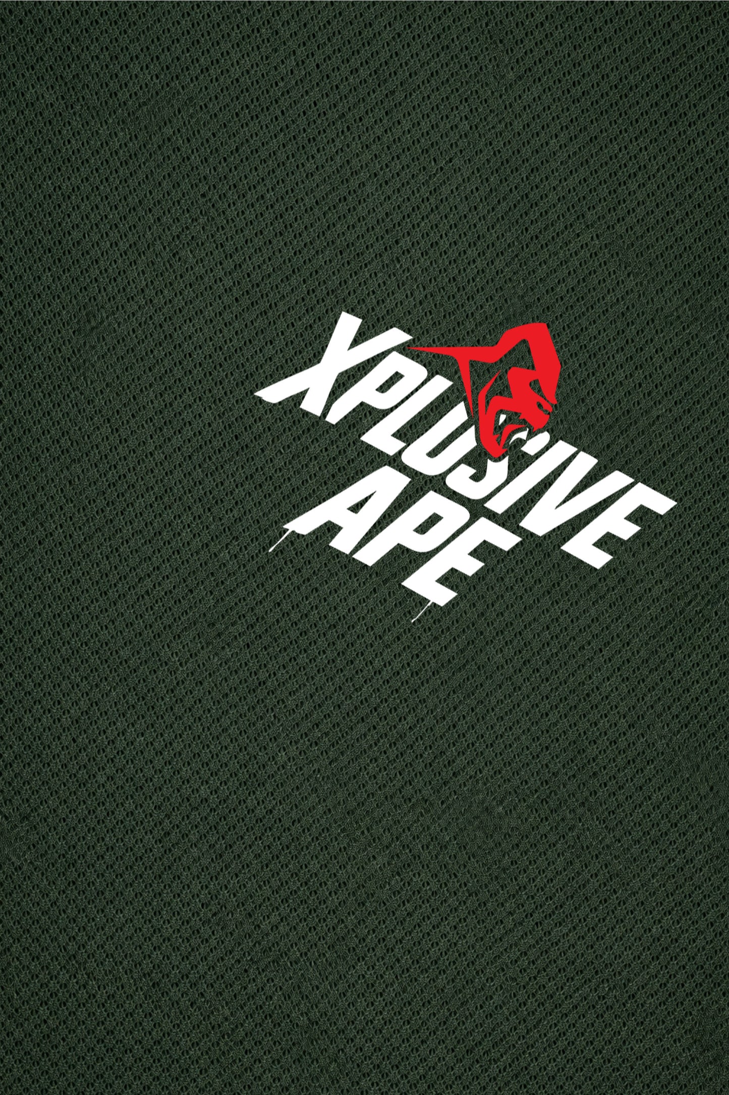 XAPE Classic Stencil Logo X Tech Tee - Forest Green