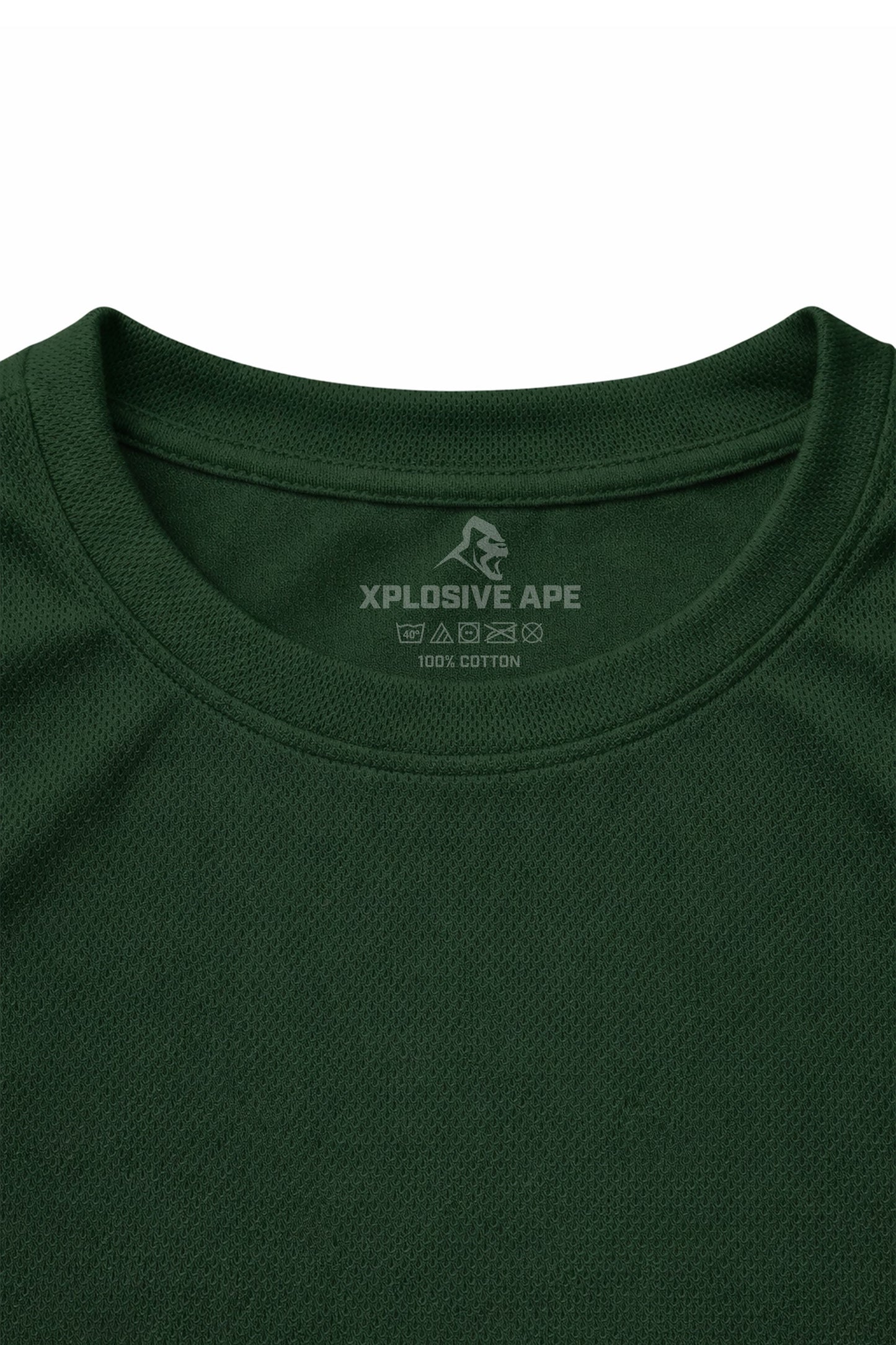XAPE Classic Stencil Logo X Tech Tee - Forest Green