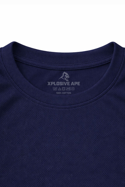 XAPE Classic Stencil Logo X Tech Tee - Navy