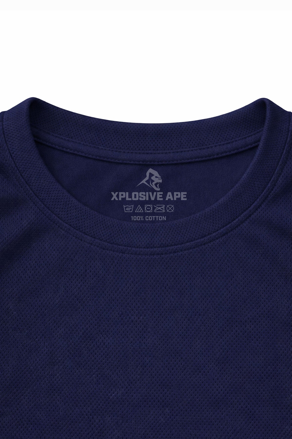 XAPE Classic Stencil Logo X Tech Tee - Navy