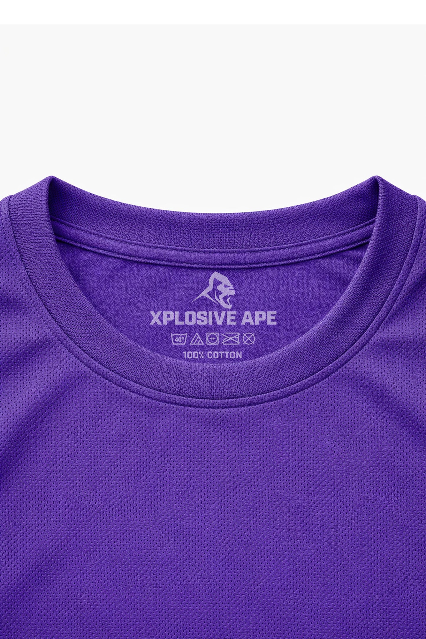 XAPE Classic Stencil Logo X Tech Tee - Purple