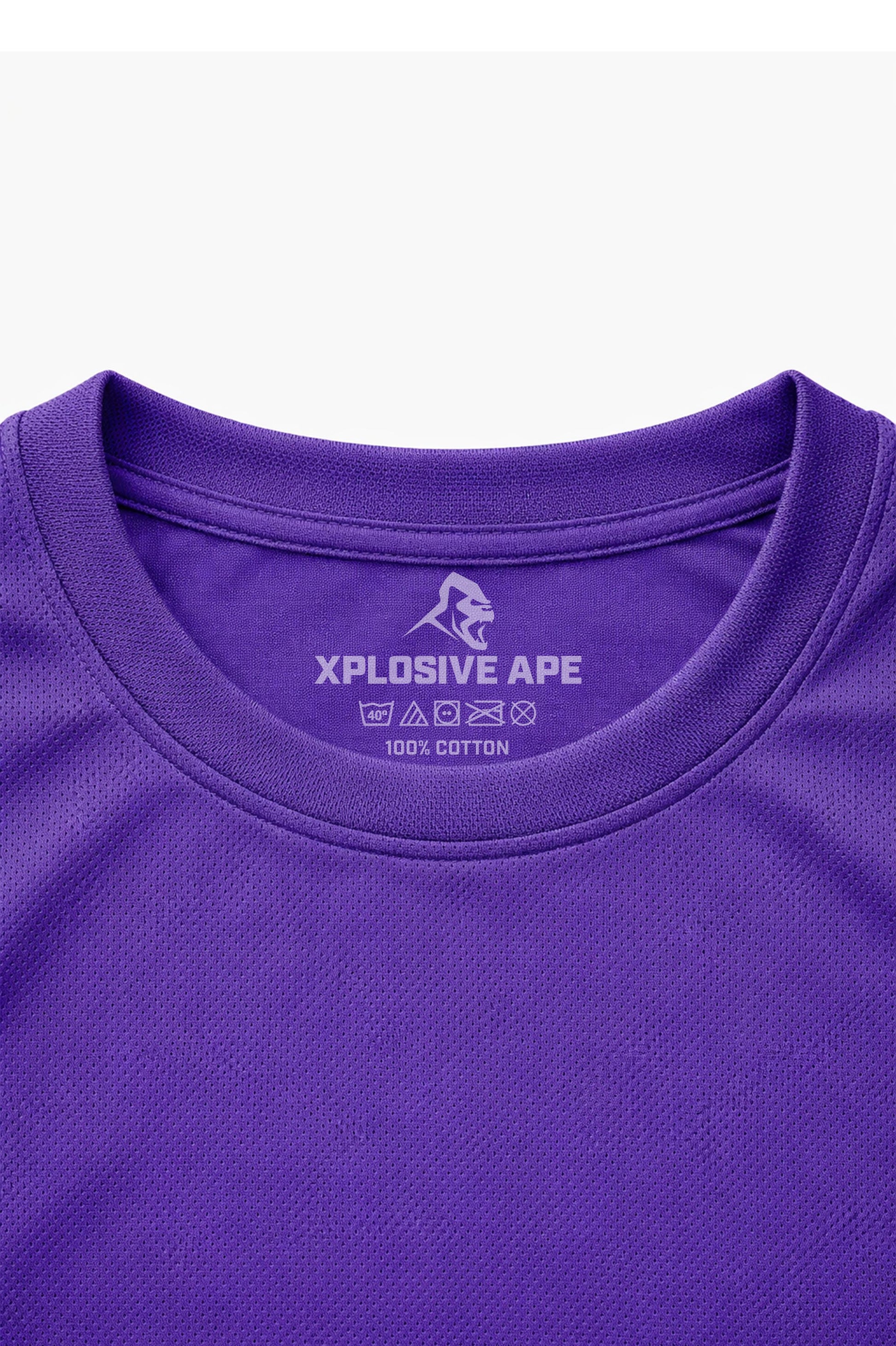 XAPE Classic Stencil Logo X Tech Tee - Purple