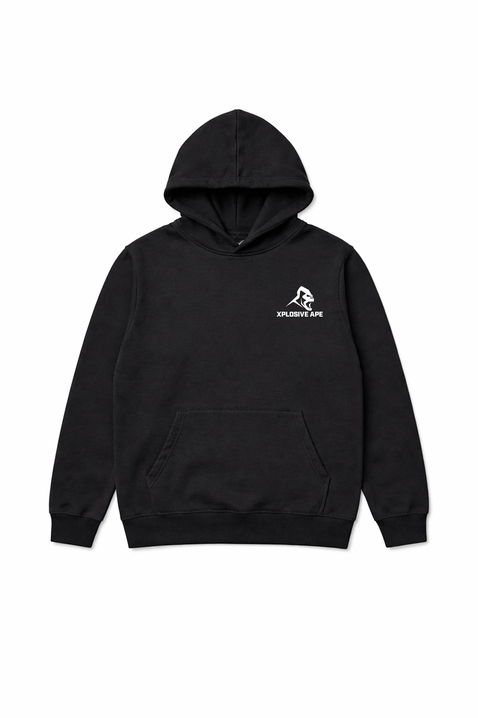 XAPE Don't Talk To Me V3 String Hoodie - Black